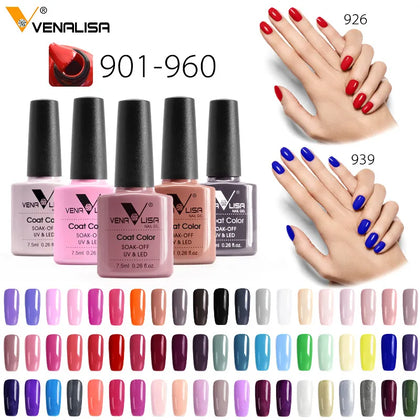 Venalisa Soak Off UV LED Gel 60 Colors 7.5ml