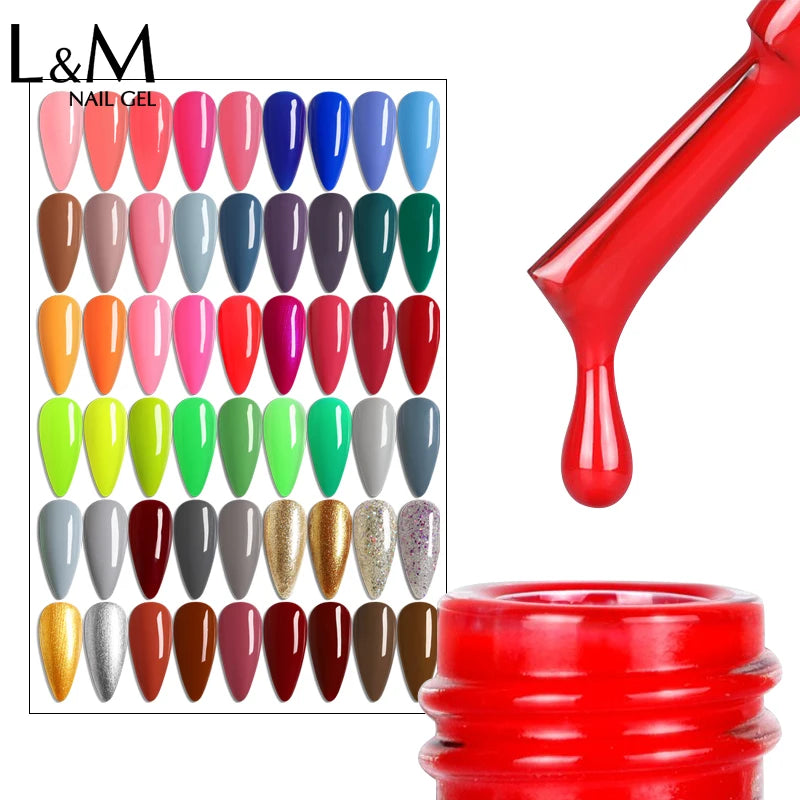 560 Colors 15ML Nail Gel Polish Nail Accessories Semi-permanent Varnish Nail Art Nail Soak Off LED UV Gel Nail